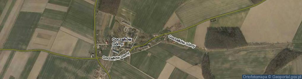 Zdjęcie satelitarne Goczałków Górny ul.